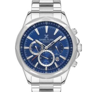 DANIEL KLEIN Steel Chrono Silver Men Watch