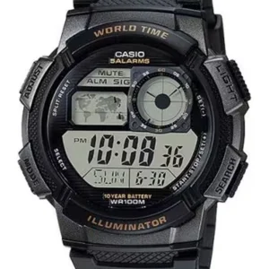 CASIO Men's Digital Black Dial Watch - AE-1000W-1AVDF