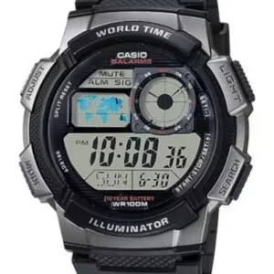 CASIO Men's Digital Black Dial Watch - AE-1000W-1BVDF