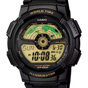 CASIO Men's Digital Gold Dial Watch - AE-1100W-1BVDF