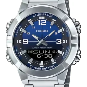 CASIO Men's Analog-Digital Blue Dial Watch - AMW-870DA-2A1VDF