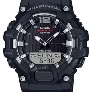 CASIO Men's Analog-Digital Black Dial Watch - HDC-700-1AVDF
