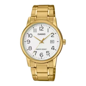 CASIO Men's Analog White Dial Watch - MTP-V002G-7B2UDF