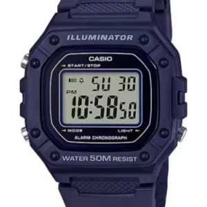 CASIO Men's Digital Transparent Dial Watch - W-218H-2AVDF